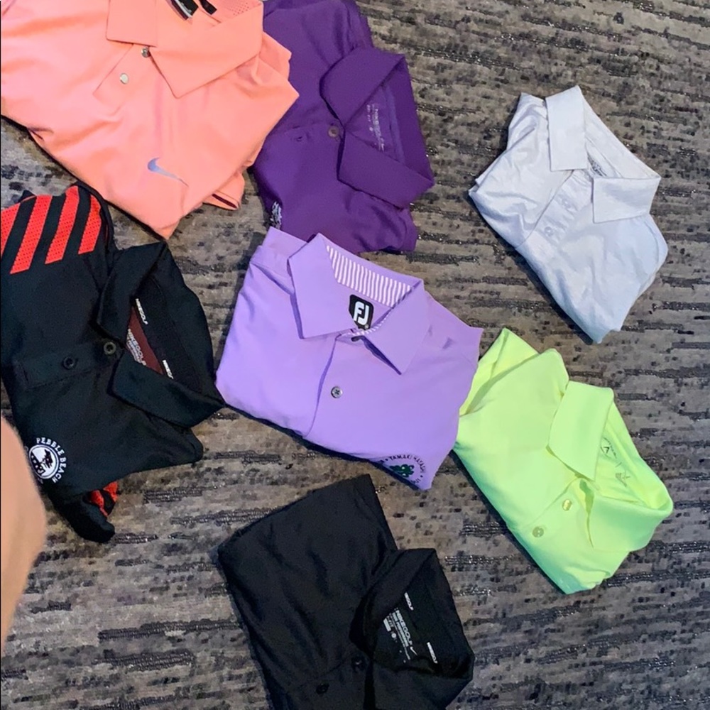 Polo shirts medium and large